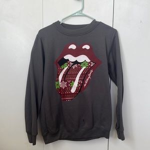 The Rolling Stones sweatshirt. Worn once. Super comfy!